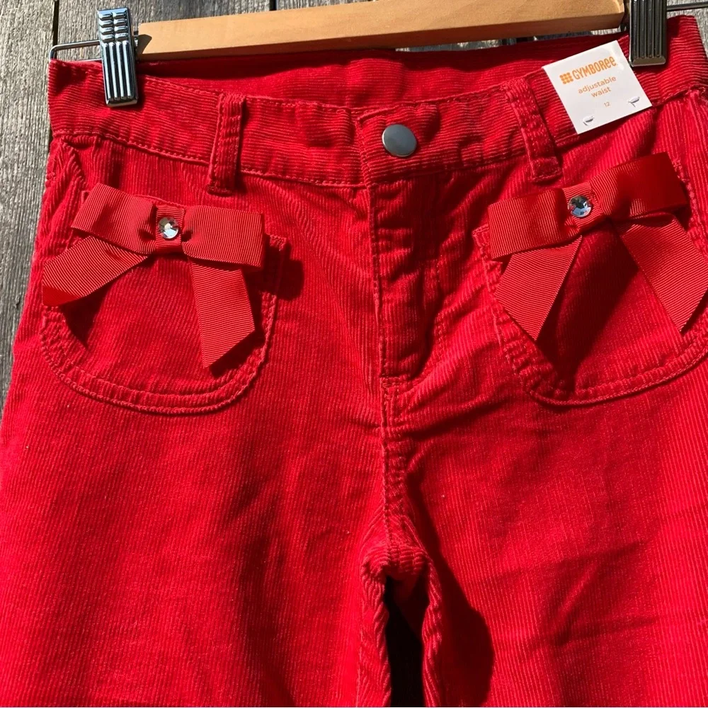 Gymboree red corduroy pants size 12